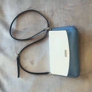 Kate Spade: Two-Tone Blue and White Crossbody Bag